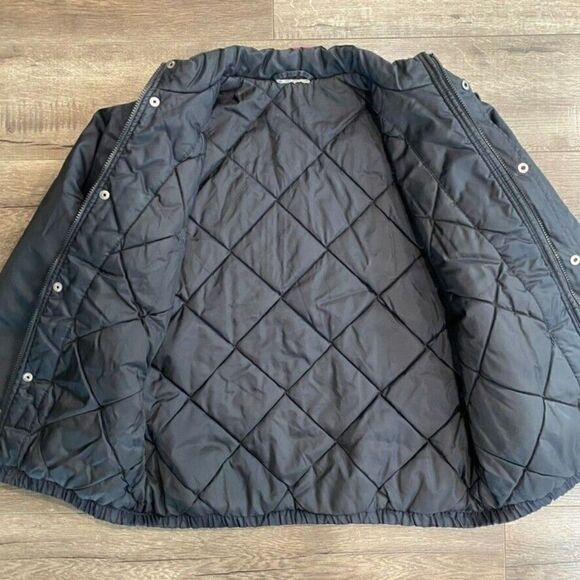 Vintage Adidas Mens M Big Spell Out Logo Bomber Athletic Bomber Jacket Black Red - Picture 8 of 12